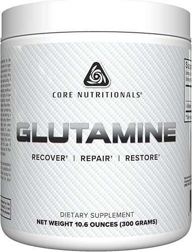 Core Nutritionals Glutamina, mejora el crecimiento muscular y el apoyo inmunológico, 5000 mg, 60 porciones