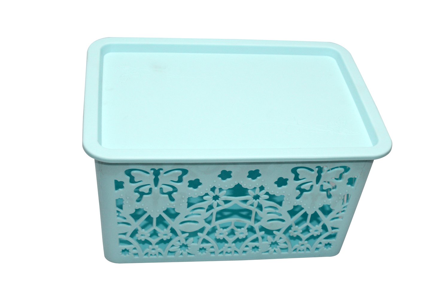 The Virgo Plastic Fruit Basket with Cover (25x17.5x14 cm) Amazon.in