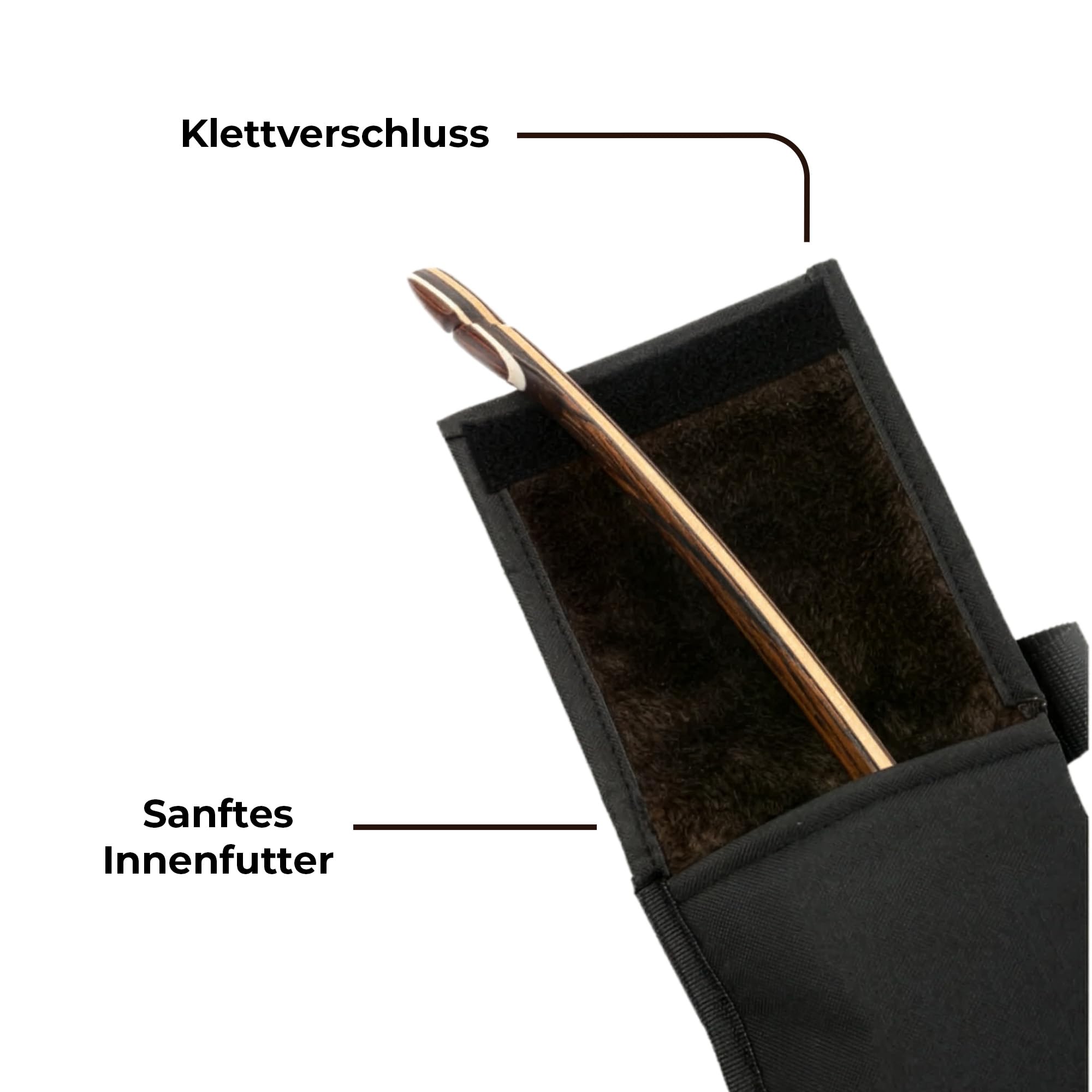 BEARPAW PRODUCTS Bogenhülle Longbow Deluxe Short - Robuste Bogentasche aus Nylon, wasserabweisend mit Zubehörtasche & Trageriemen, Schutz für Langbogen Transport & Aufbewahrung, Archery Bow Case