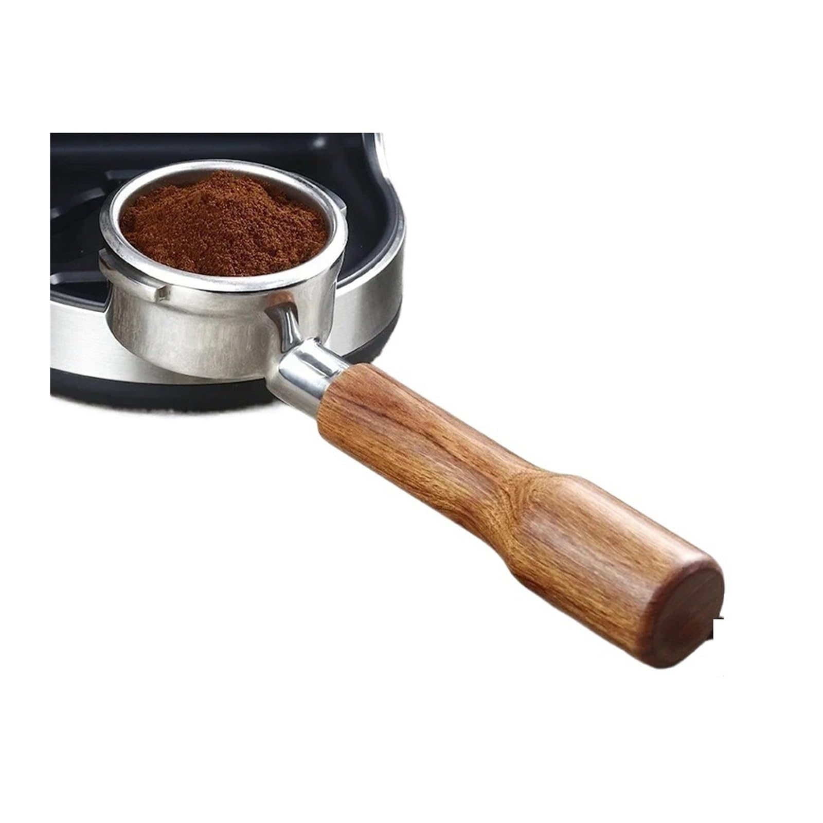 Mango For Máquina De Café, Compatible Con Breville, BES900 BES920 BES980, Portafiltro Sin Fondo De 2 Orejas De 58 Mm, Piezas De Repuesto For Espresso De Acero Inoxidable 304(58mm-Breville-Beech)