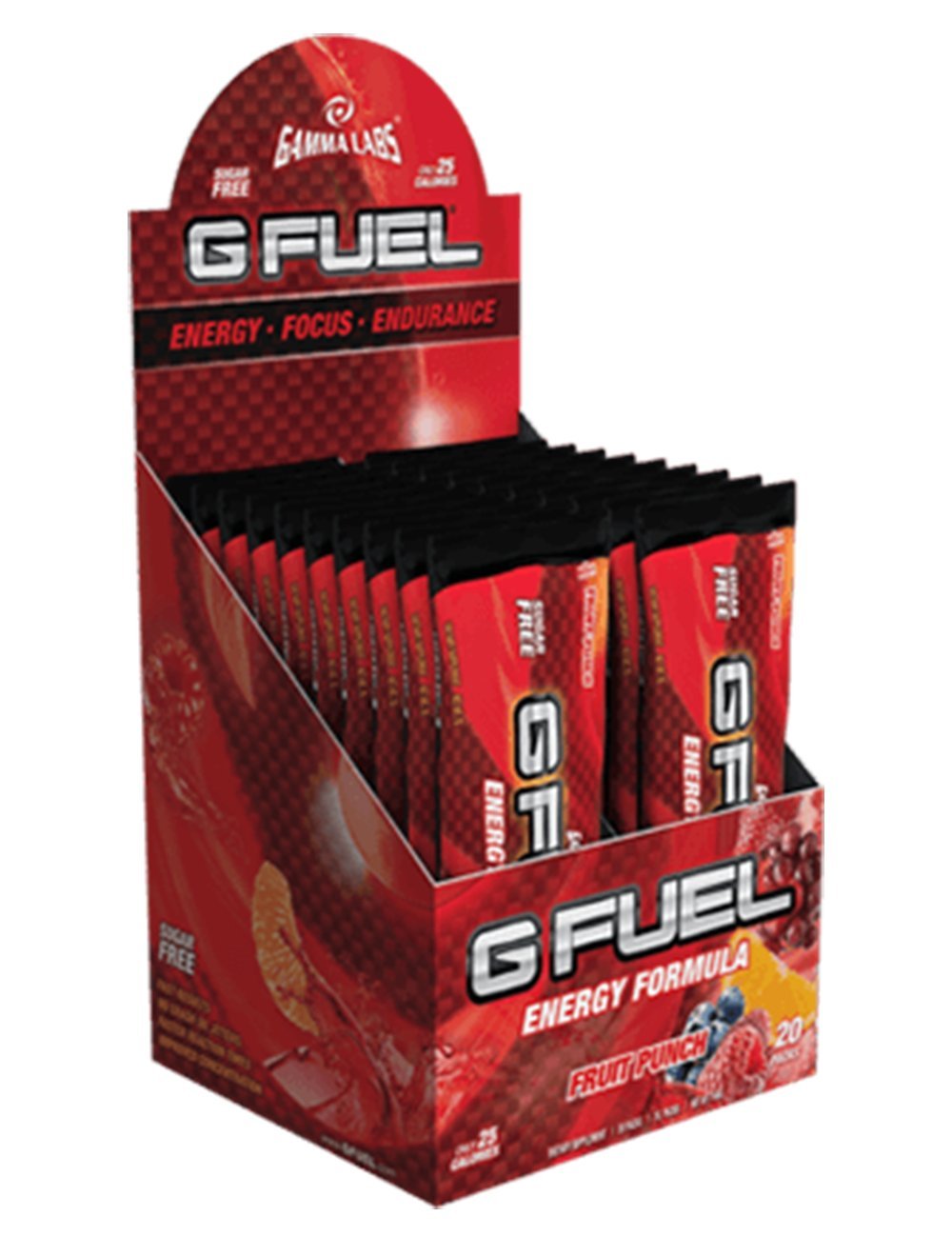 G Fuel Fruit Punch Stick Pack Box (20 Servings) Elite Energy and Endurance Formula