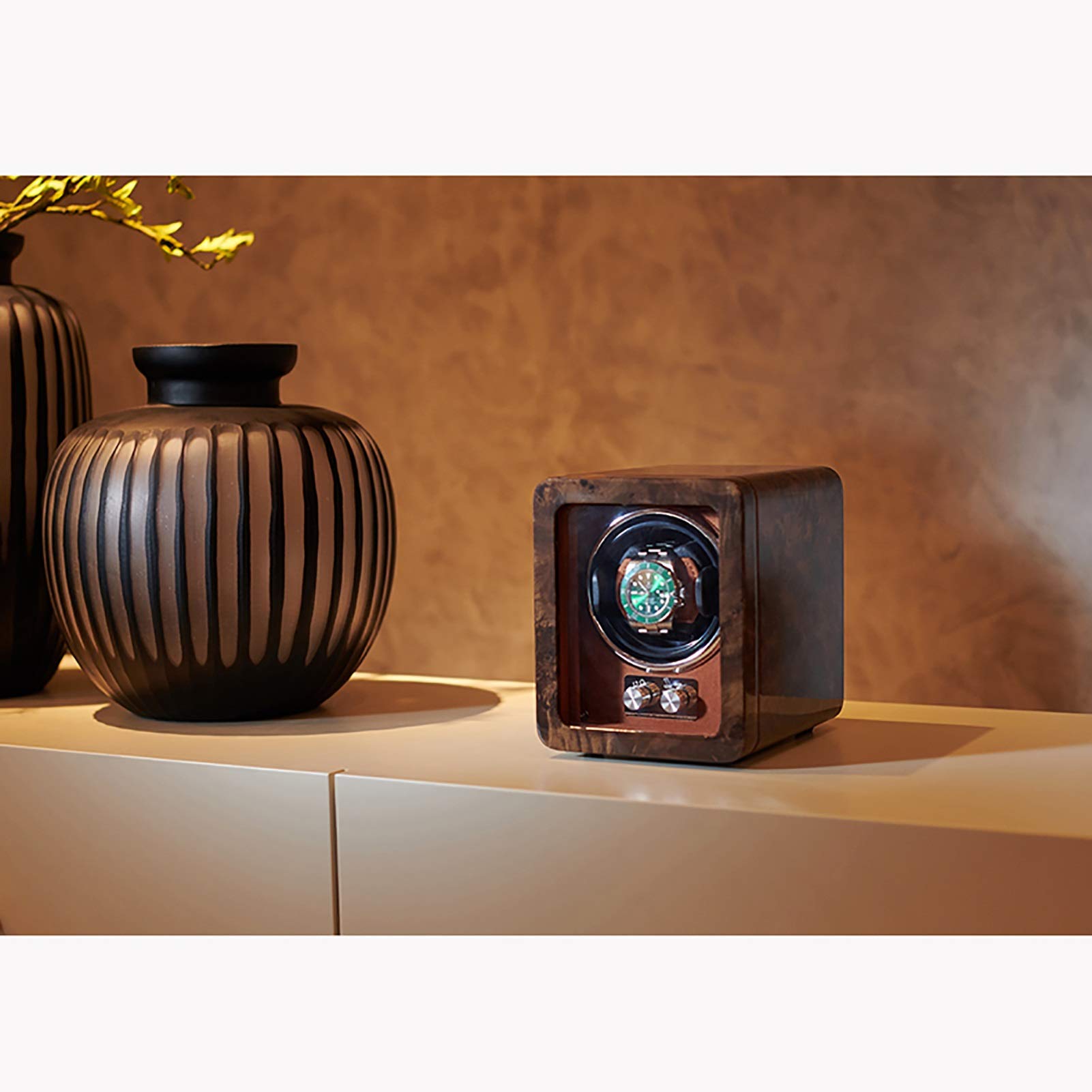 Scatola carica orologi automatica meccanica, posizionatore rotante con funzionamento silenzioso, ideale per uso domestico