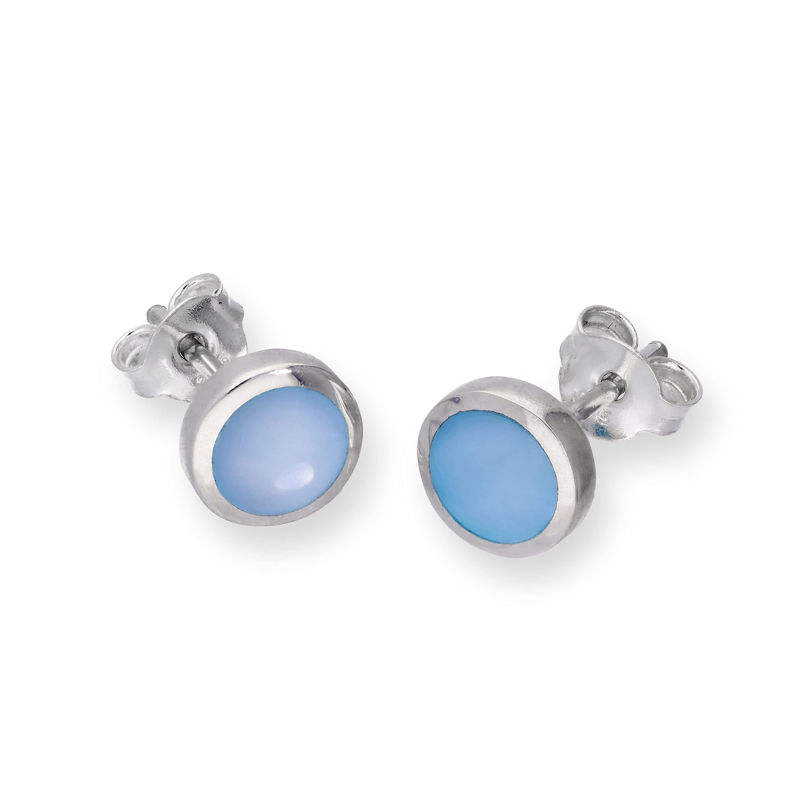 Boucles d'oreille Argent & Nacre Grise | Ludovic Goupil