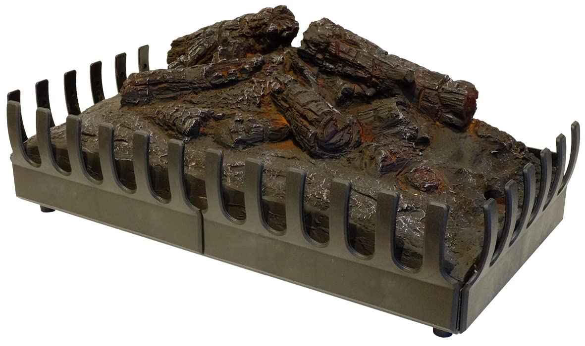 CHEMIN'ARTE Elektrische open haard met verwarming Fire Glass, elektrische verwarming, met 3D led-haardvuureffect, vlameffect, geluidsarm, regelbaar, zwart