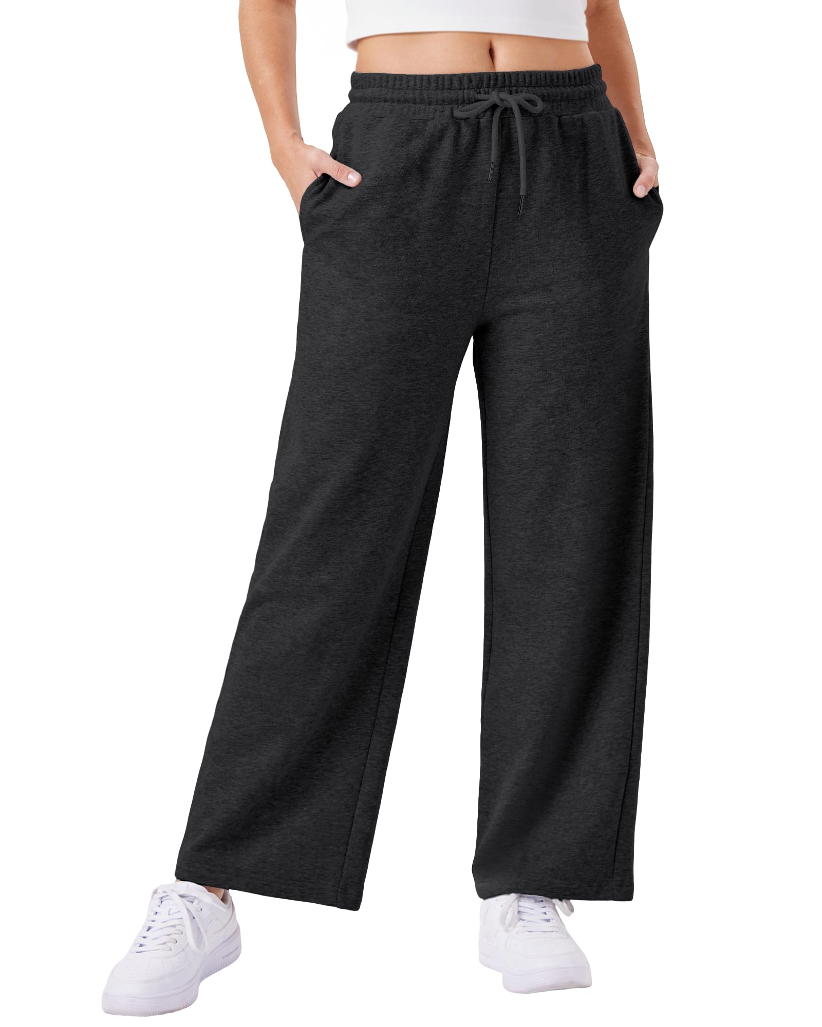 Friptspyg Jogginghose Damen Baggy Hosen Damen mit Elastischem Bund Weite Beine Freizeithose Traininghose mit Taschen