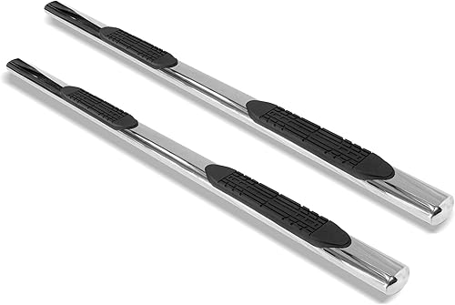 Armordillo USA 7152182 Barras laterales  4 pulgadas para Chevy Silverado 1500 Crew Cab 2007-2018  Montaje basculante  Cromo