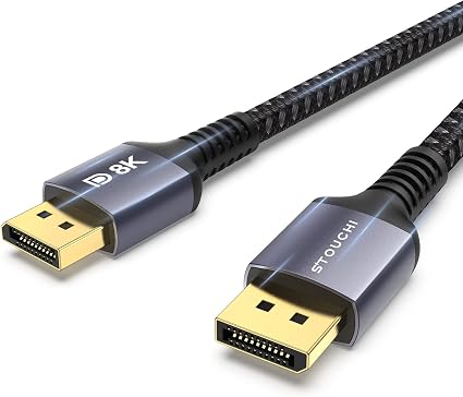 Amazon Co Jp Stouchi 8k Displayport ケーブル Dp1 4 240hz 2m ゲーミングケーブル 急速度伝送 32 4gbps Hdr10 ディスプレイポート 8k 60hz 4k 60hz 144hz 1hz 5k 60hz 1hz 2k 165hz 240hz Hdcp 2 2 Hdcp 1 4 Hbr3に対応 パソコン 周辺機器