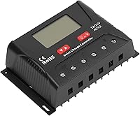 Vista 6 de Solar Controller, Solar Controller, 40A 3 Stage PWM Solar Charger Controller, 12V/24V Solar Panel, Renewable Energy Controllers