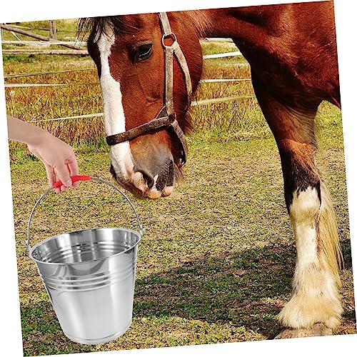 FRCOLOR Balde De Cinzas Alimentador De Cavalos Tanque De Óleo De Bebidas Recipiente De Água Suporte