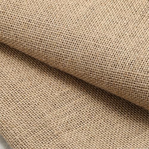 Tela de yute de 160 cm de ancho, arpillera de fibras naturales, tela de yute para coser, manualidades, tela decorativa para casa, jardinería, fiestas, accesorios para manualidades (200 x 160 cm)