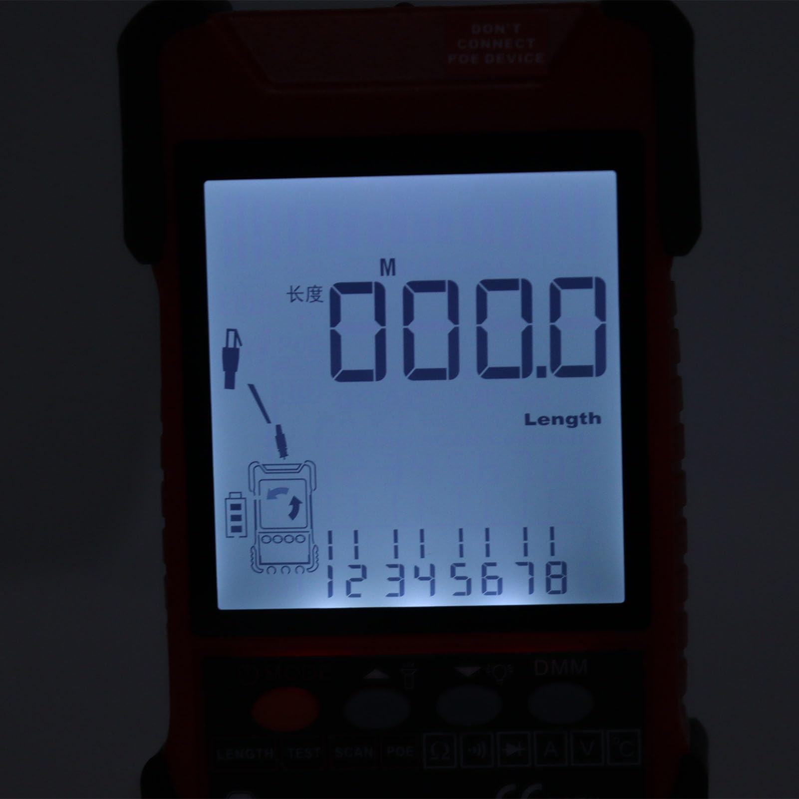 YWBL-WH Kabeltester, Multimeter Kabelsuchgerät, LCD Display (Rot)