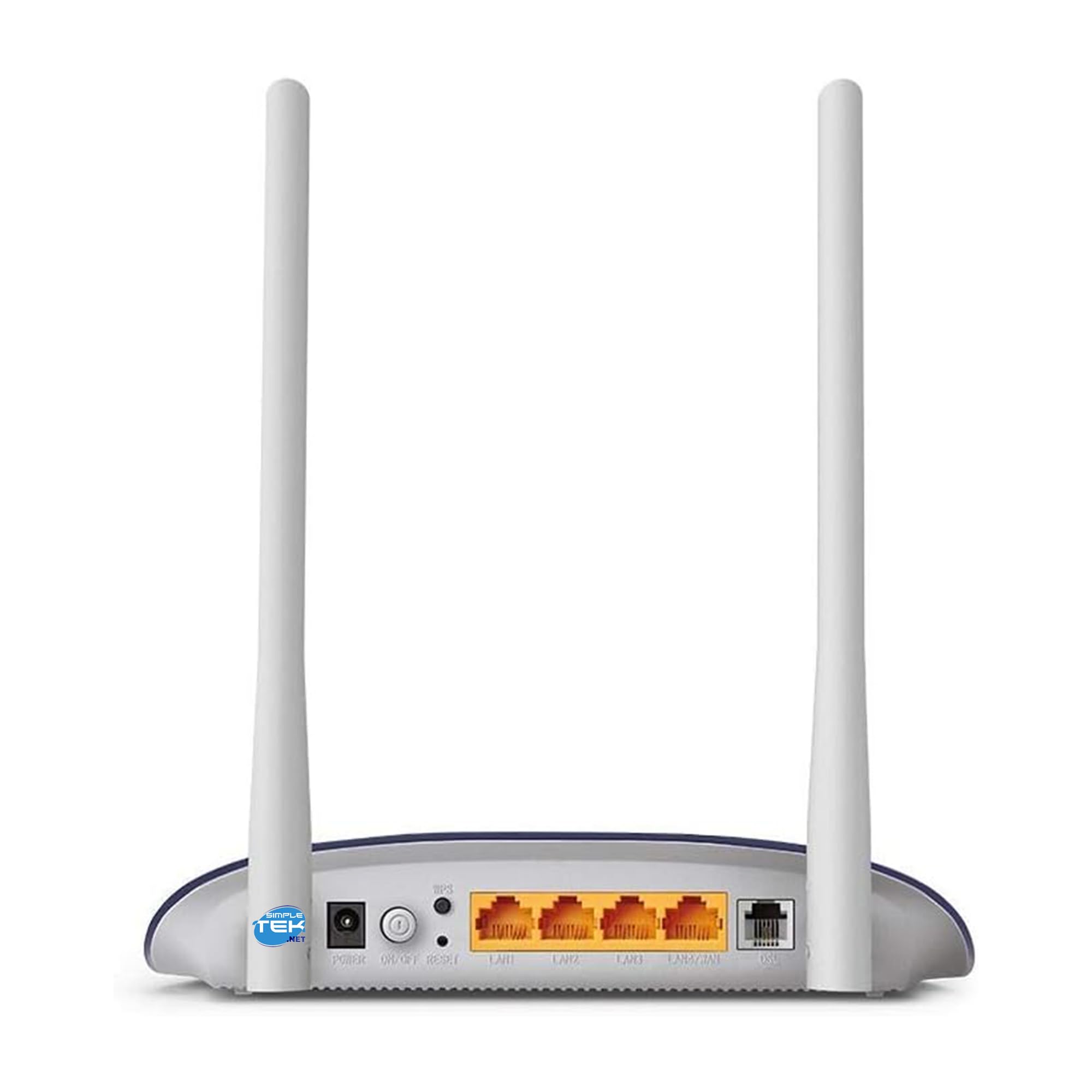 SIMPLETEK - Modem Router VDSL/ADSL ad Alta Velocità Wireless N 300 Mbps, Porta WAN/LAN, Ideale per Fibra Ottica e Rete Domestica