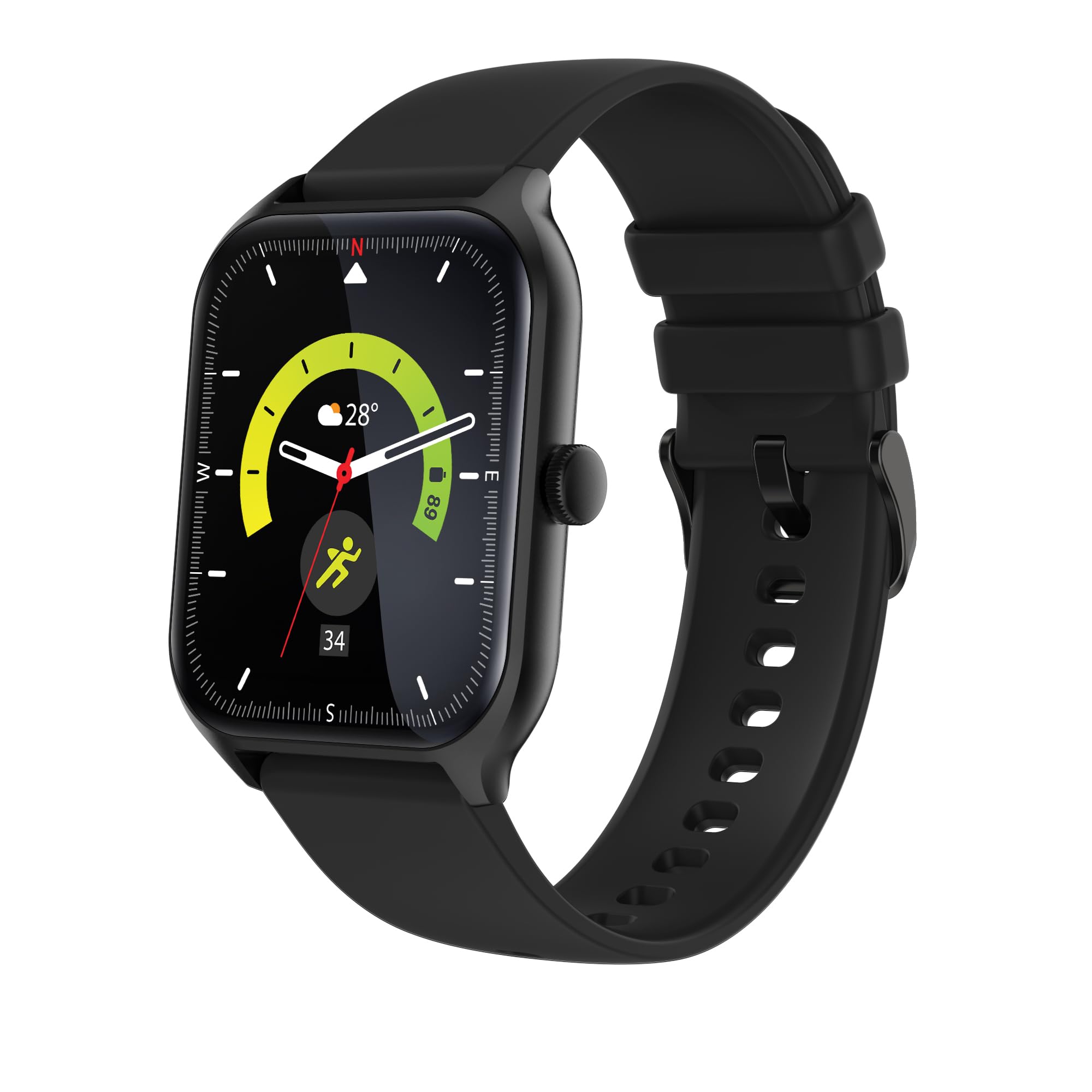 Prowatch VN with 2 Year Warranty | 1.96" TFT Display with High Resolution 320 * 386 | BT Calling | 500 Nits Brightness | Zinc Alloy Metal Body | IP67, Inbuilt Games | Moore Black (B0D25DXS1D) Amazon Price History, Amazon Price Tracker