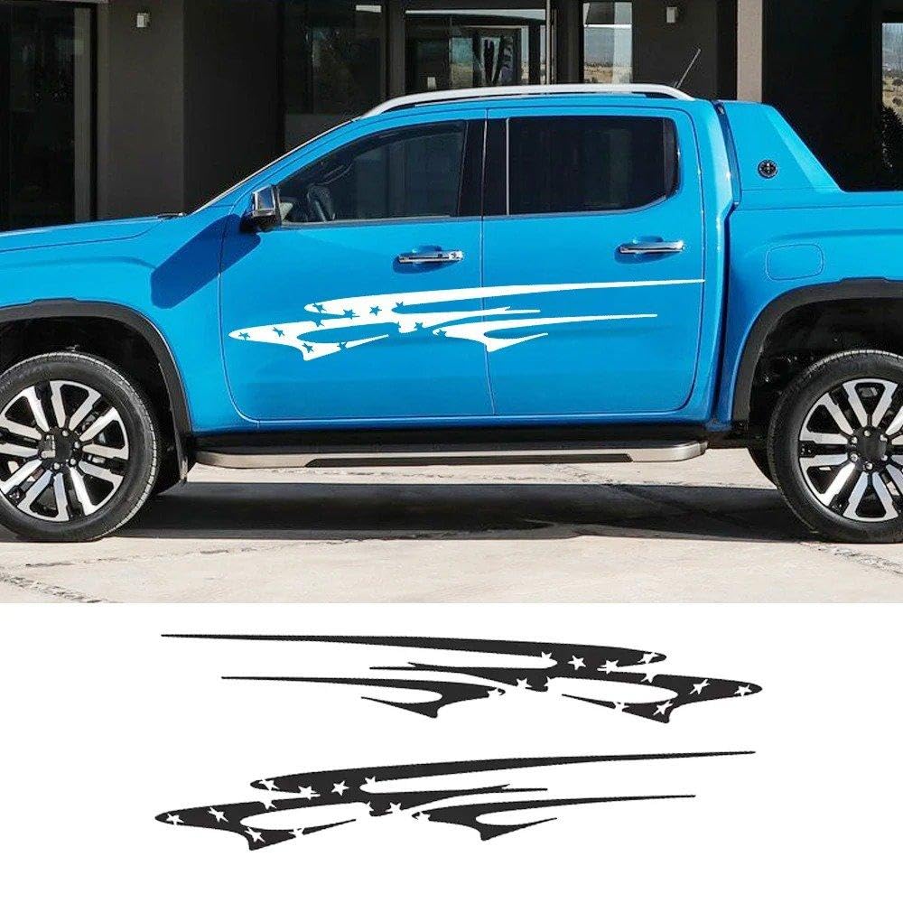 Decalcomanie per Auto Adesivo Universale per Auto(Glossy Black,for Double Cab)