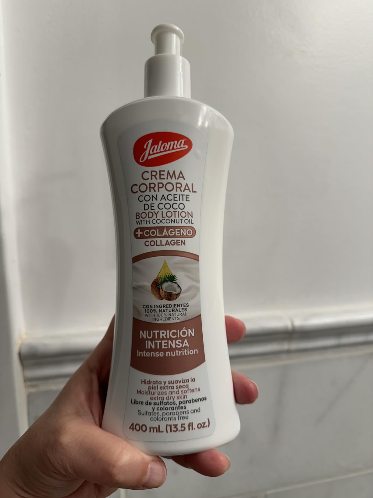 Jaloma Body Lotion with Coconut Oil, Hydrates and Softens your Skin, 2Pack, 13.5 Fl Oz Each Bottle