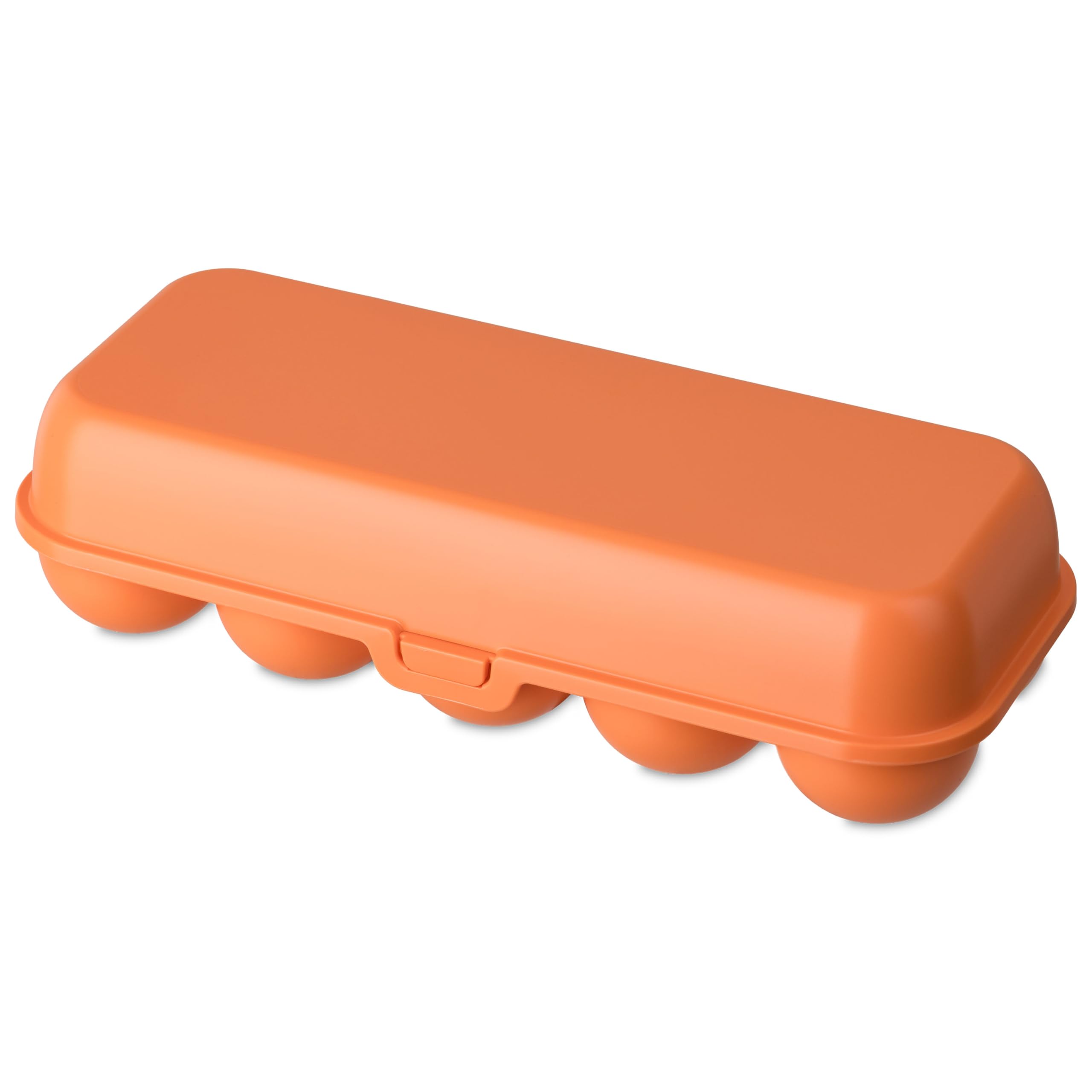 Koziol EGGS TO GO Egg Box for 6 & 10 Eggs, Storage Box with Clip Closure, Egg Container for Fridge, Plastic Egg Box, Egg Storage Box, Egg Box (Strong Coral, 10 Eggs)