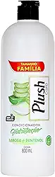Plush Care, Condicionador para cabelos, Hidratação, Babosa + Pantenol, 800ml, Verde