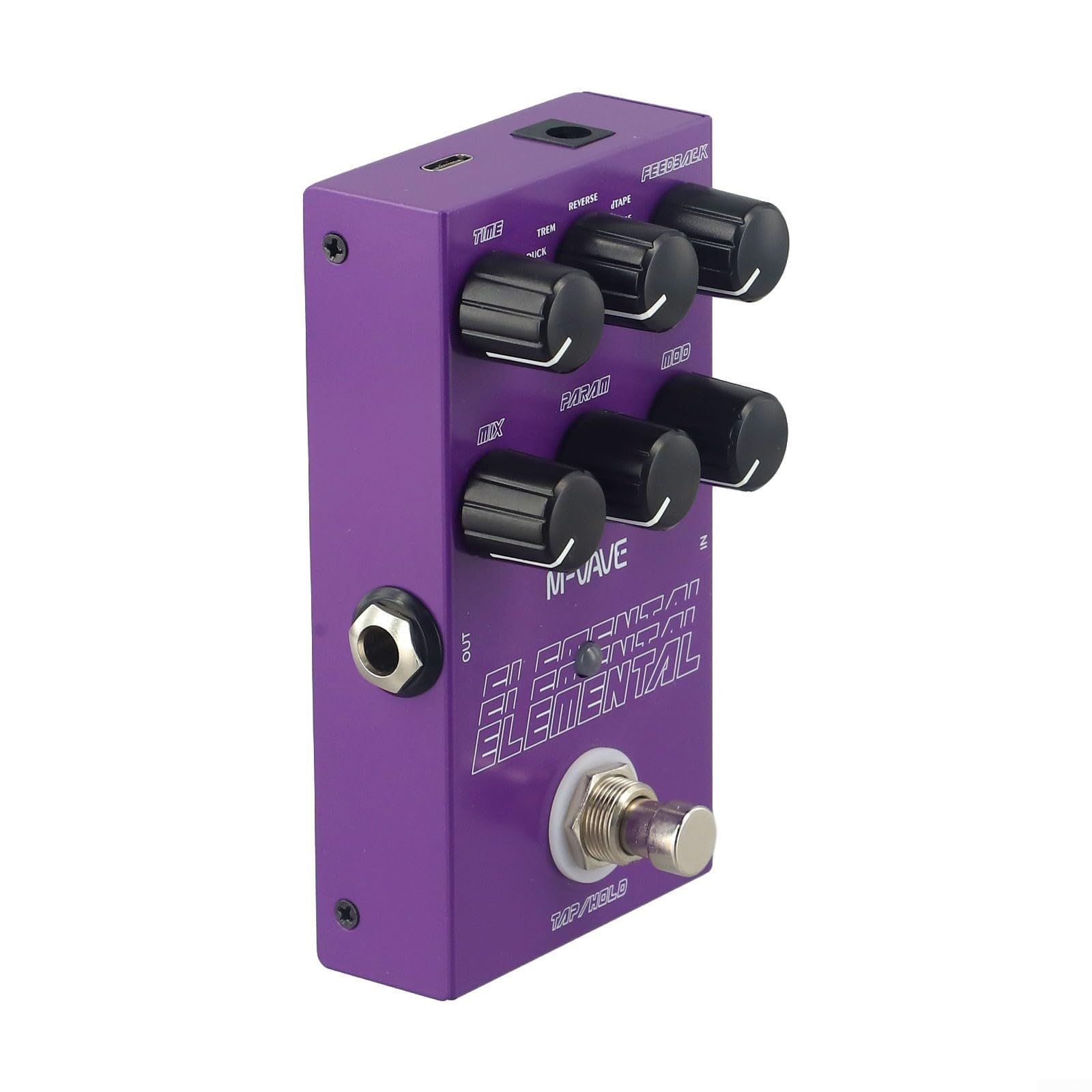 Elemental Digital Delay Pédale pour guitare avec 9 effets et long temps de retard pour des sons captivants