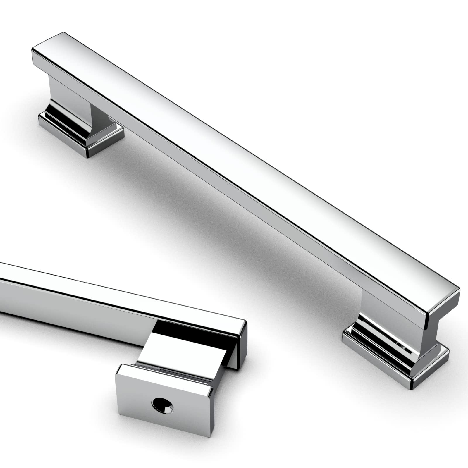 Asidrama 20 Pack 5 Inch(128mm) Polished Chrome Kitchen Cabinet Handles, Cabinet Pulls Kitchen Cabinet Hardware for Cupboard Drawer Handles Dresser Pulls — image 1