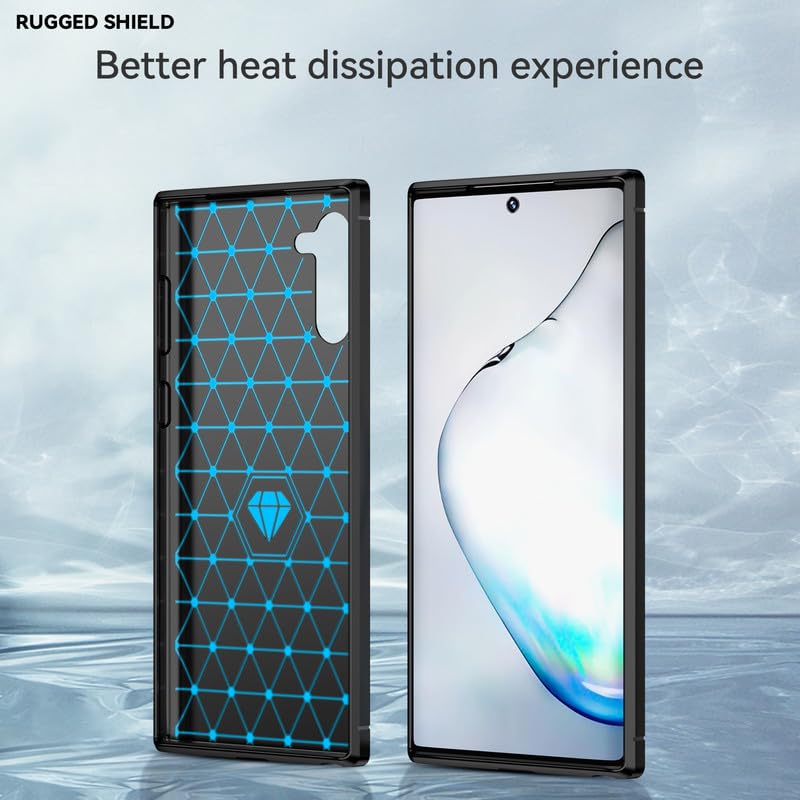 Image of Hybrid Carbon Fiber Back Case for Samsung Galaxy Note 10 (Black)