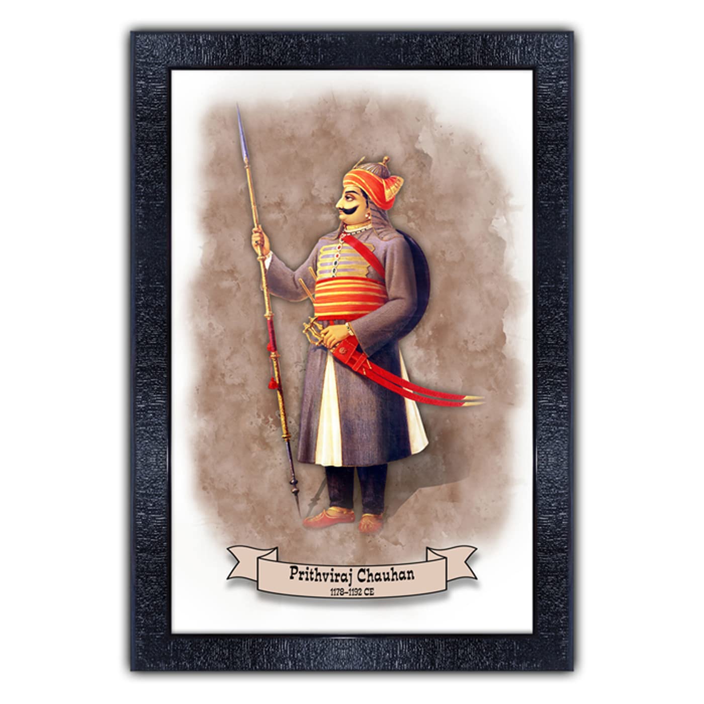 PNF Prithviraj Chauhan Painting - Multicolor Artwork -1