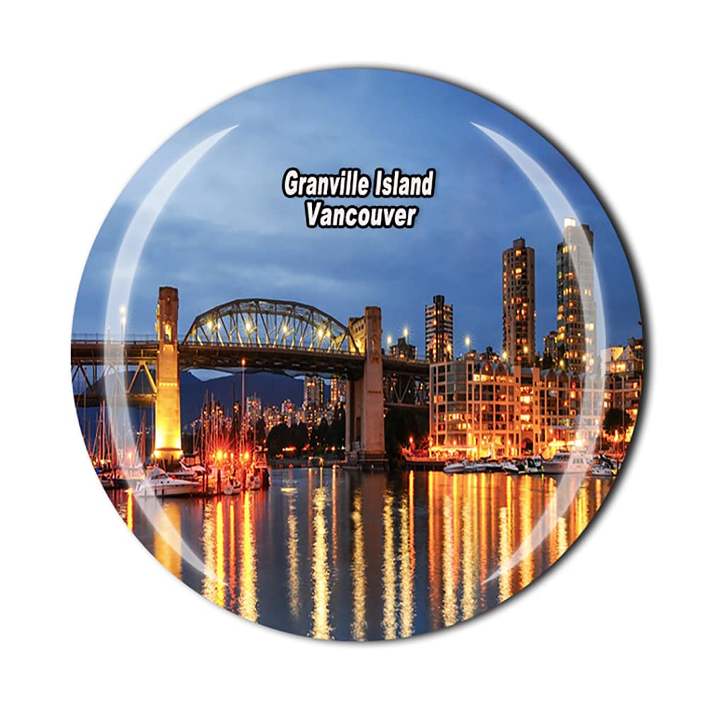 Magnete Frigorifero 3D Vancouver Canada - Souvenir Turistico In Resina - Casa Tipica Con Bandiera - Decorazione Originale Per Cucina E Regalo Promozionale