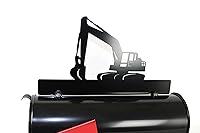 Vista 49 de Hobby, Recreation and Career Style Metal Powder Coated Mailbox Topper (Tent Camping, Matte Black)