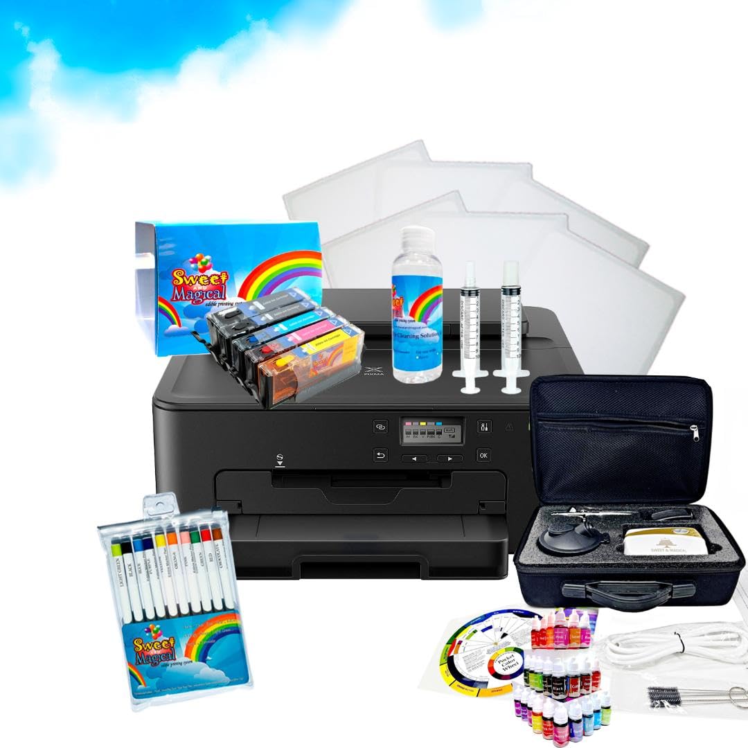 Generic S & M Topper Image Cake Printer with Airbrush Bundle 007 (Father Bundle)