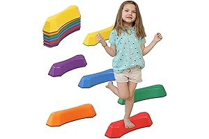 Balance Stepping Stones for Kids: Outdoor Play Equipment, Balance Beam Obstacle Course...