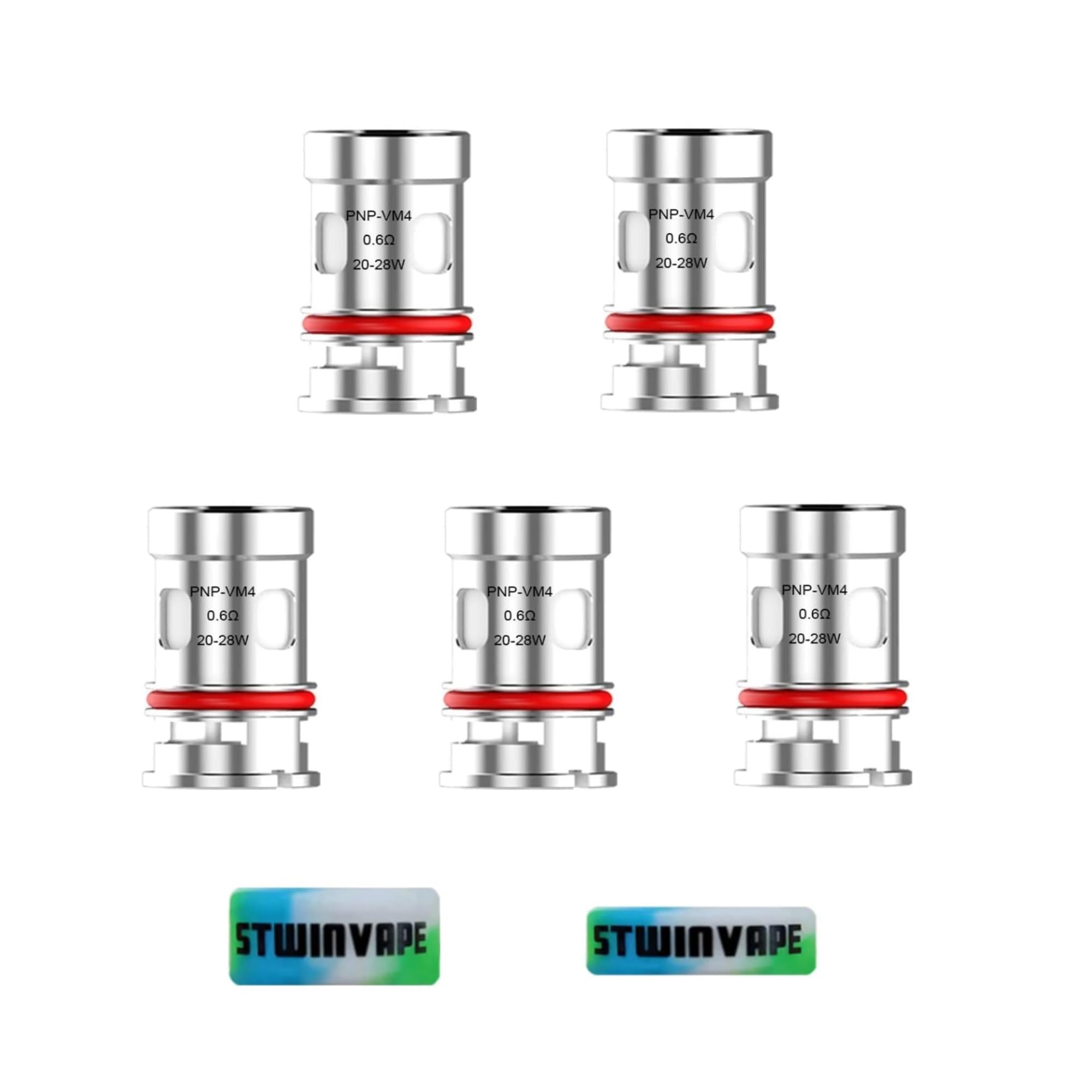 for VooPoo PnP VM4 0.6 Ohm Coils Vinci X R Air Drag S X Mod Pod Pack of 5