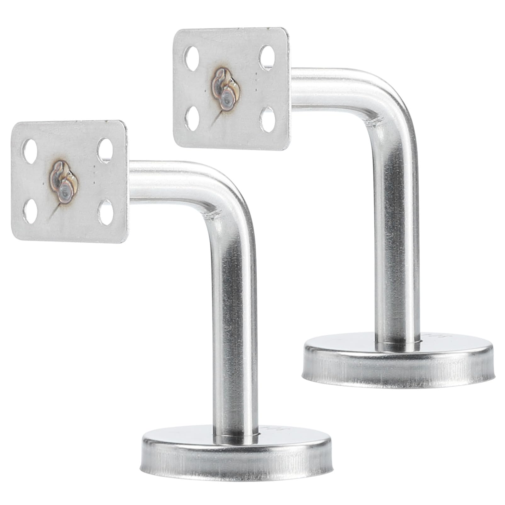 Soporte para barandilla pasamanos pared acero inoxidable herraje escaleras interiores 2 unidades