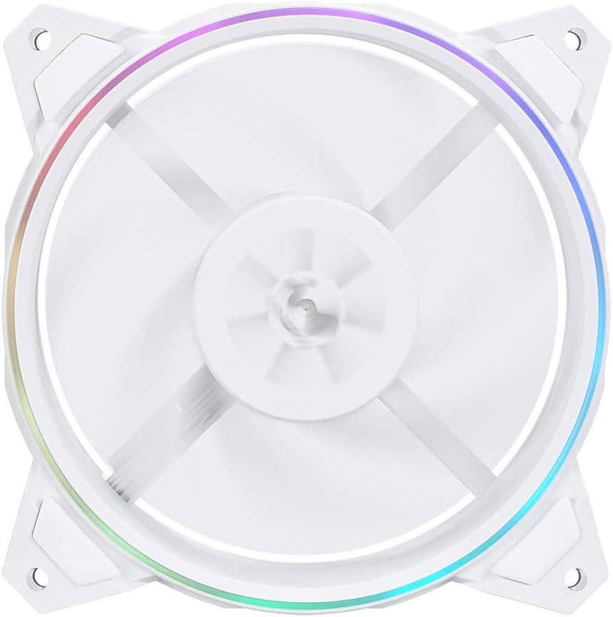 IN WIN Sirius Pure 120mm White Addressable RGB Fan (ASP120) for Desktop Computers