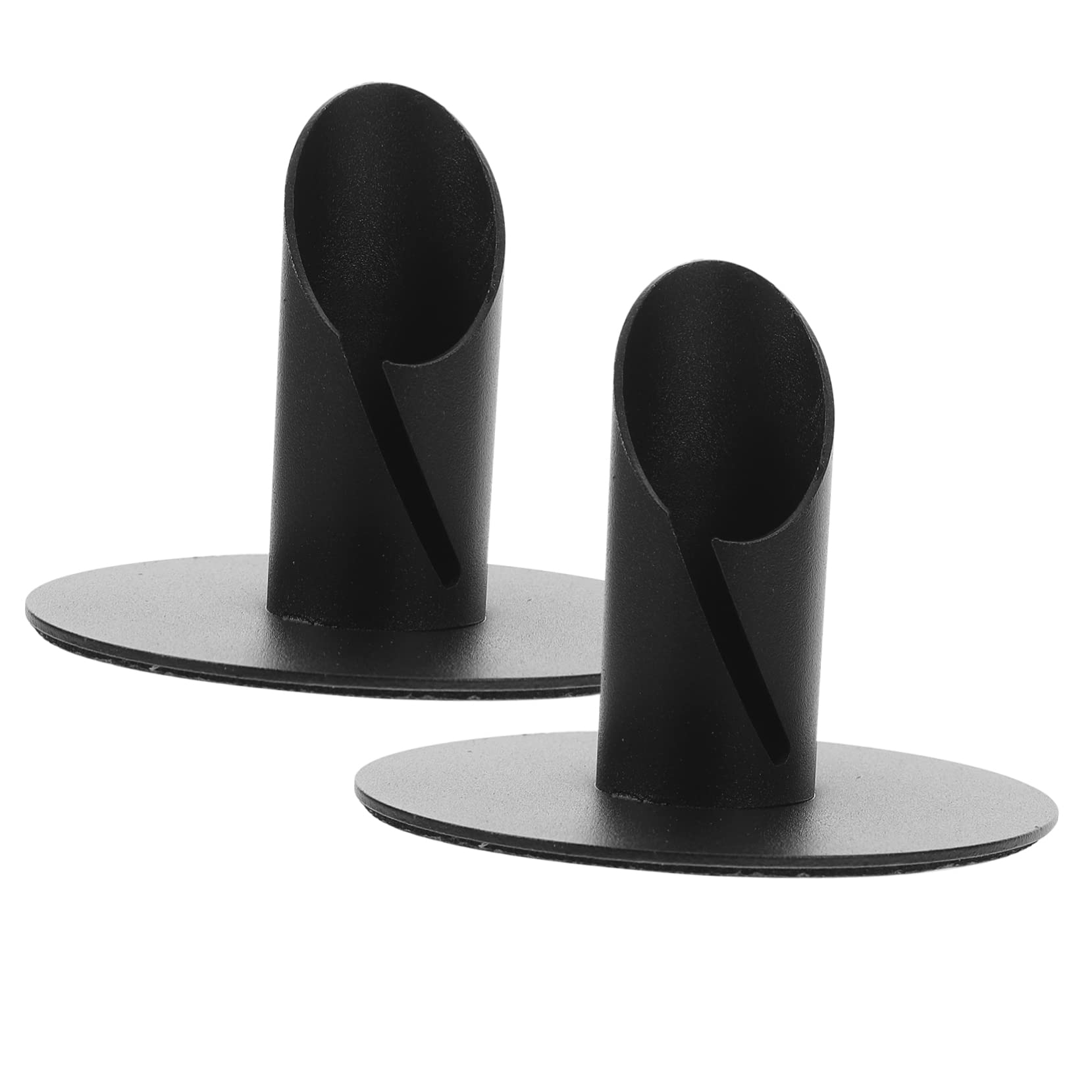 Cabilock 2pcs Metal Pillar Candle Holder Festival Candle Holder Table Candle Holder Centerpieces Metal Decor Taper Candle Holders Desk Candle Holder Dinner Party Wedding Wrought Iron Props