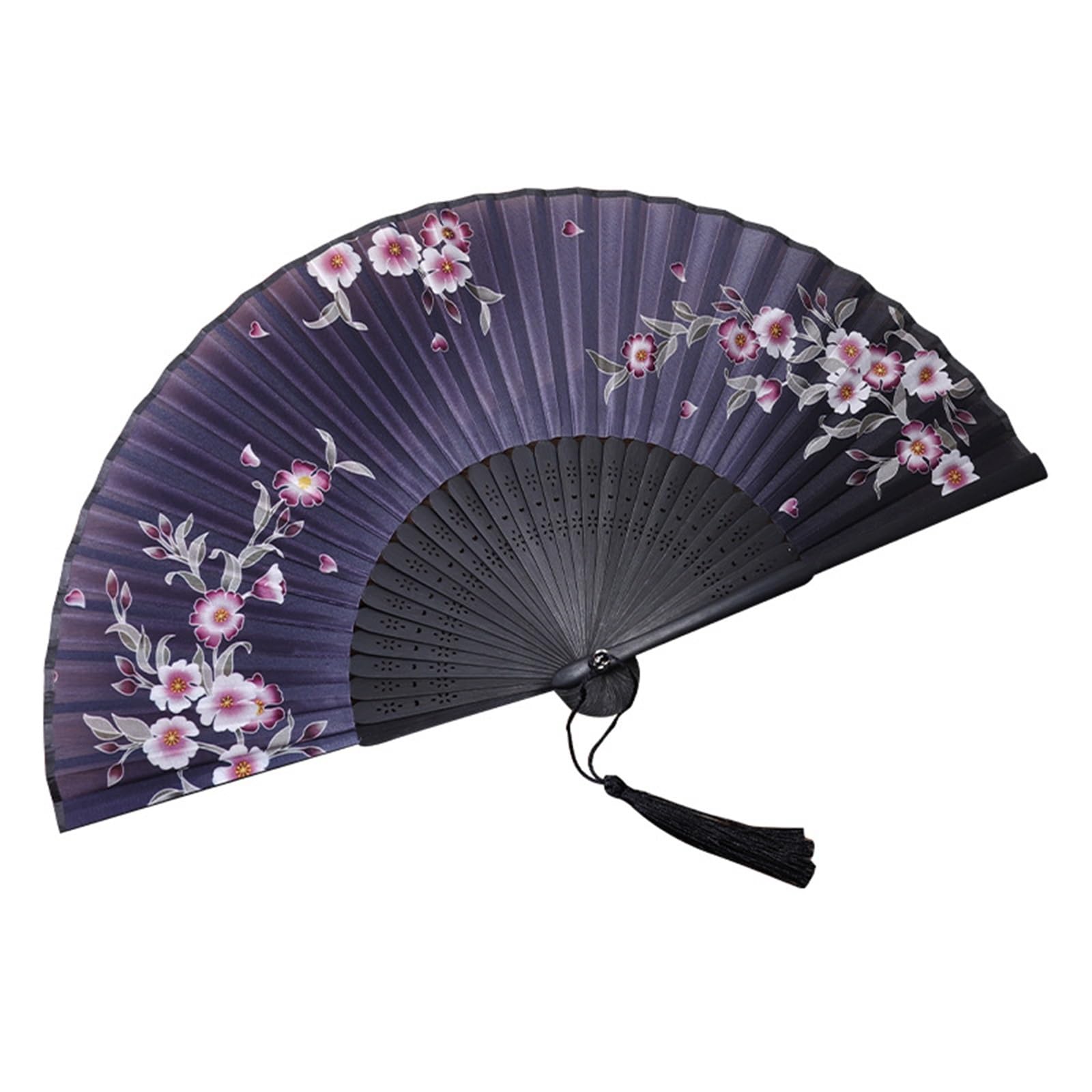 SXTYYH Hand Fan Folding, Beautifully Designed Folding Fans for Women, Handheld Fan Chinese Japanese Style, Party Music Festival Weddings Dance, Folding Fans(F)