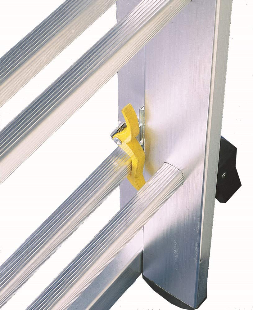 Svelt Scala 3 Tronchi Professionale in Alluminio Trasformabile in Scala d'Appoggio e Doppia con Guardacorpo di Protezione, Euro E3 "R" 3x8 gradini