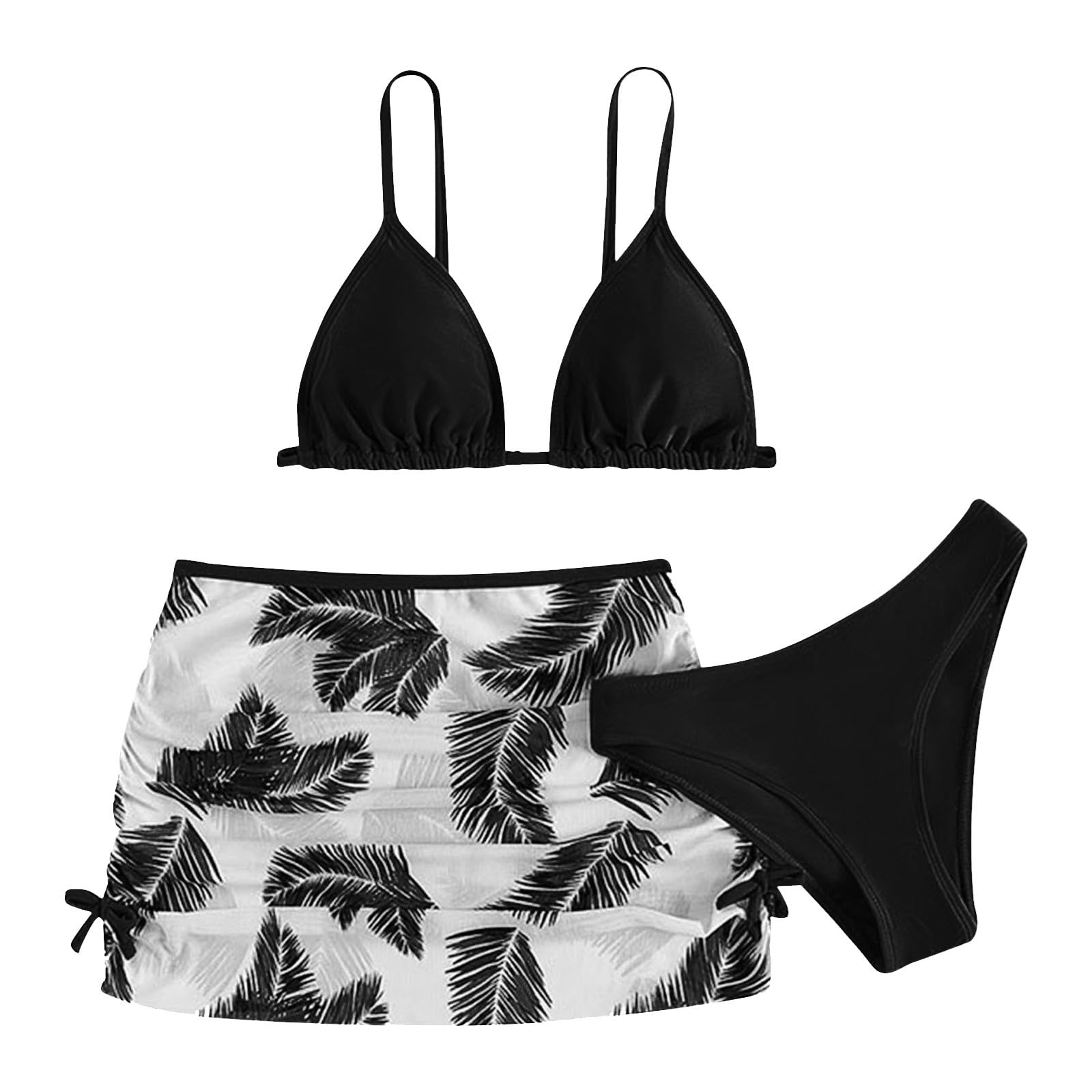 Costume da Bagno Bikini Due Pezzi per Ragazze con Copricostume in Rete, Anti-Rash per Adolescenti