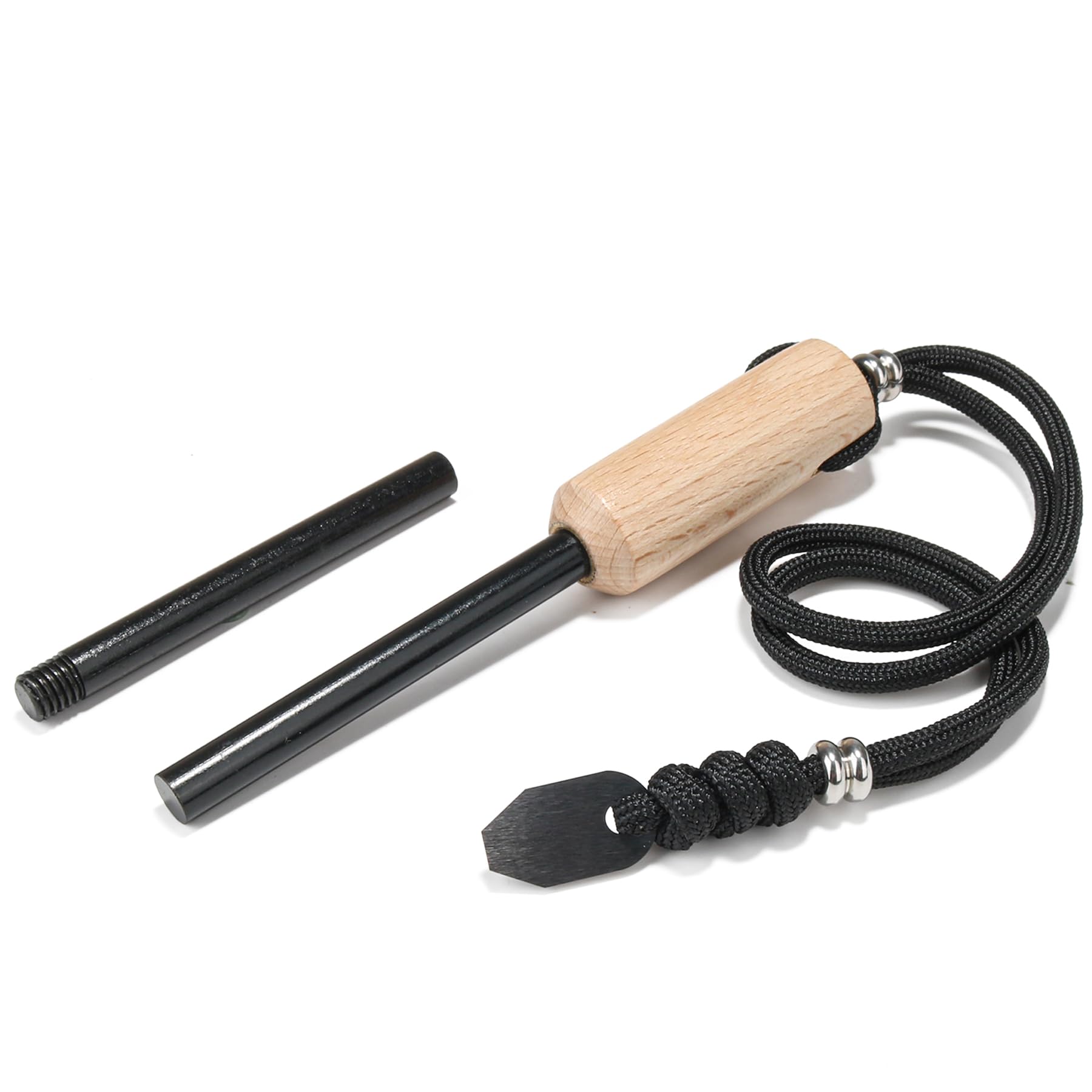 NexLand F8-FS1 Ferro Rod Fire Stater Necklace Survival Kit