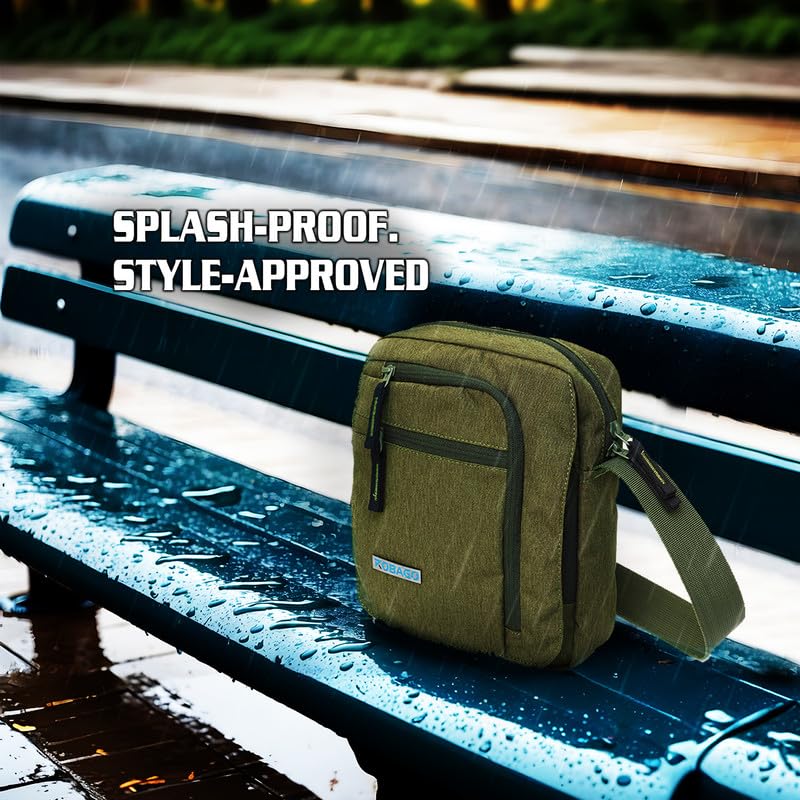 Image of Cross Body Sling Bag for Men & Women, Fits 9 -inch Tablet, Mobile, Passport & Cards, Multi-Pocket Travel, Office & Casual Shoulder Bag