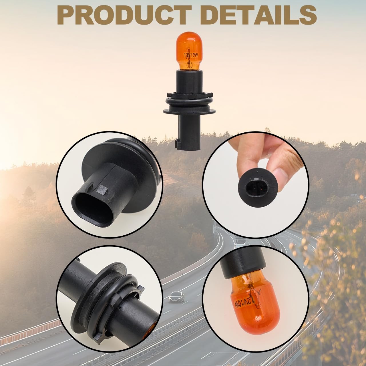 Ampoule de voyant de voiture (1 pièces) + lampe de lentille d'indicateur clair de miroir (droite) pour Mercedes Sprinter 906 (95-06) OE 0008201277 A0008201277 0018229220