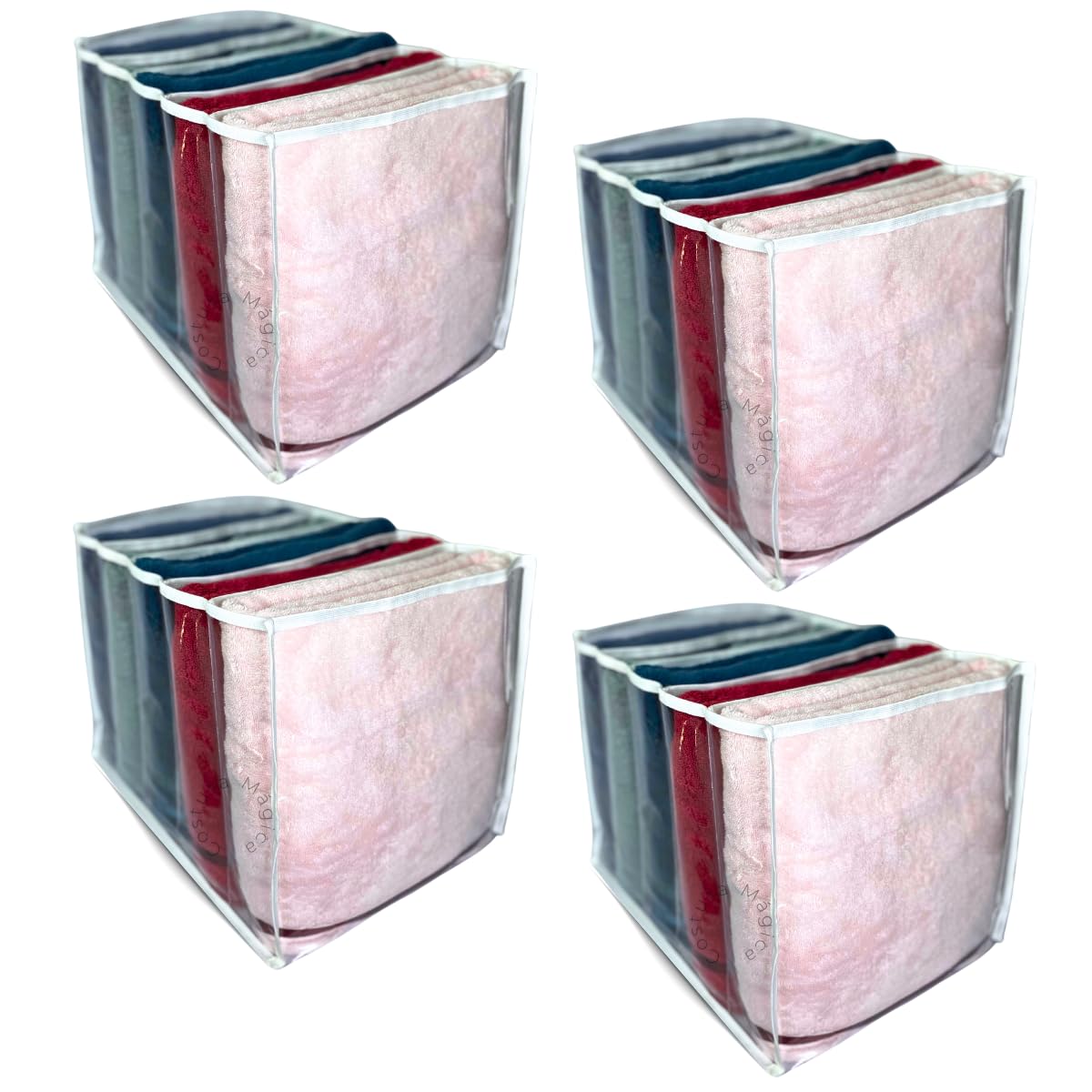 4 Colmeia Organizadora de Guarda Roupa Para Lençol Tênis Toalhas King Sapatos Blusas