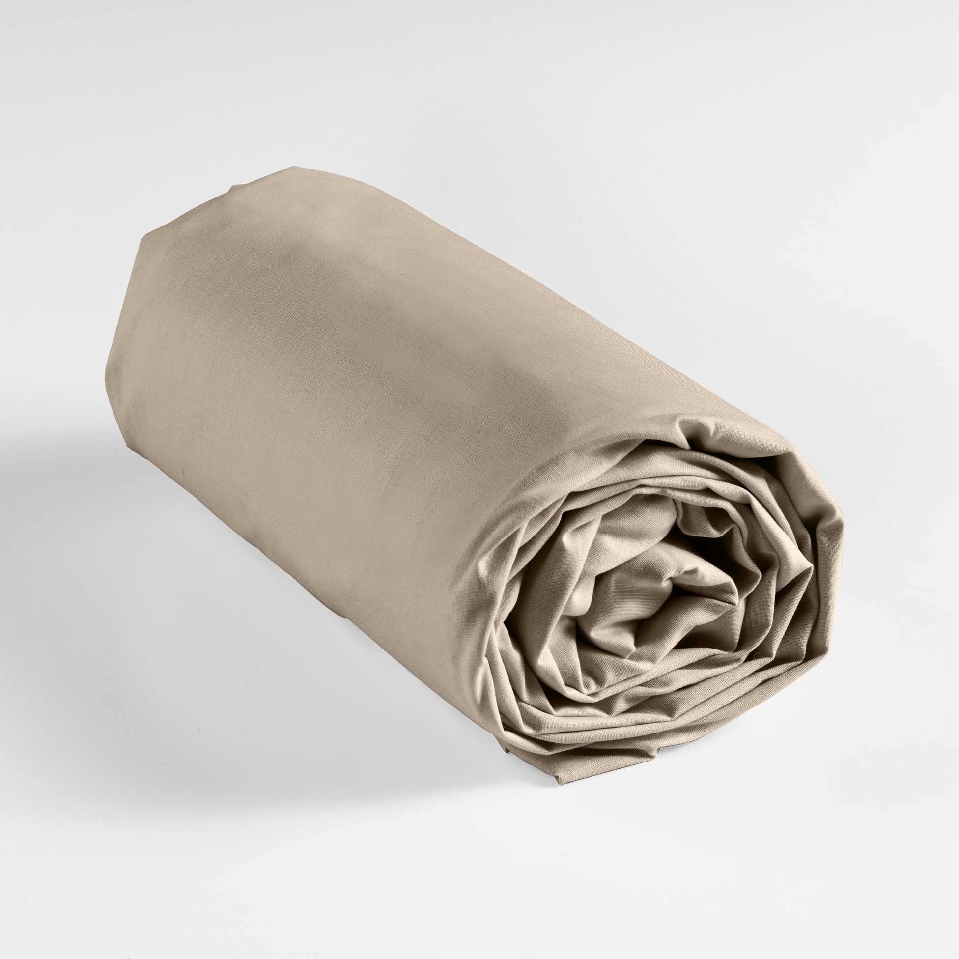 Douceur D'intérieur Lenzuolo Con Angoli Elasticizzati (140 X 190 Cm) Oscar Grigio Chiaro, Microfibra Tinta Unita