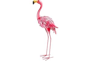 Vibrant Metal Flamingo Yard Decor: Enhance Outdoor Aesthetics