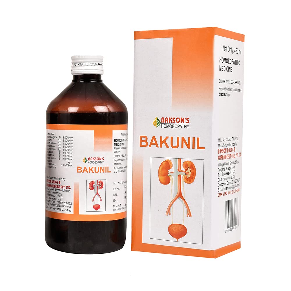 Dr. Bakshis BAKSONS HOMOEOPATHY Bakunil Syrup (450ml) (B0BX5ZV5S9) Amazon Price History, Amazon Price Tracker