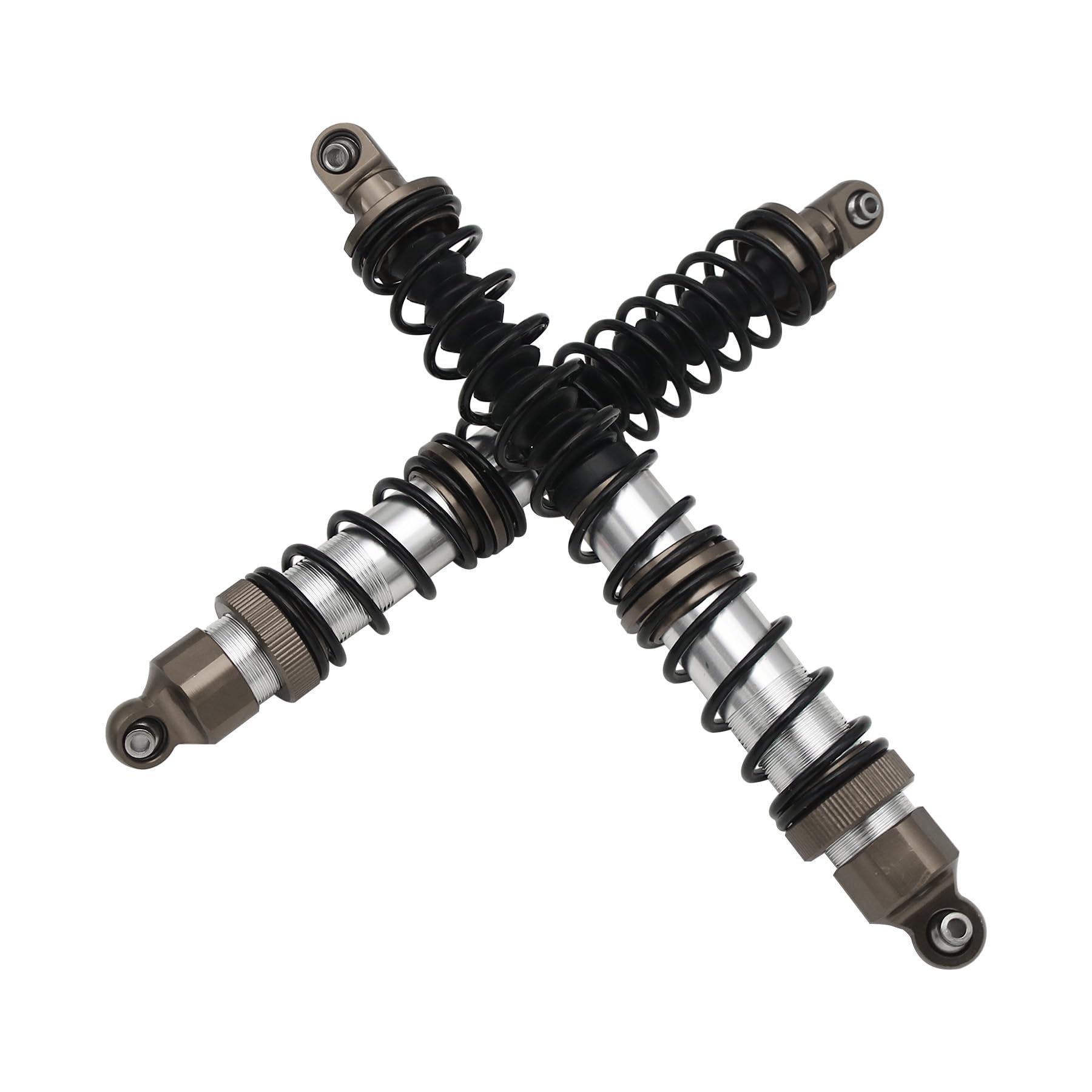 smTSRC 6mm Aluminium RC Rear Shock Absorber Set Damper Kit for 1:5 Hpi Baja 5B SS 5T 5SC RC Car Parts (Titanium)