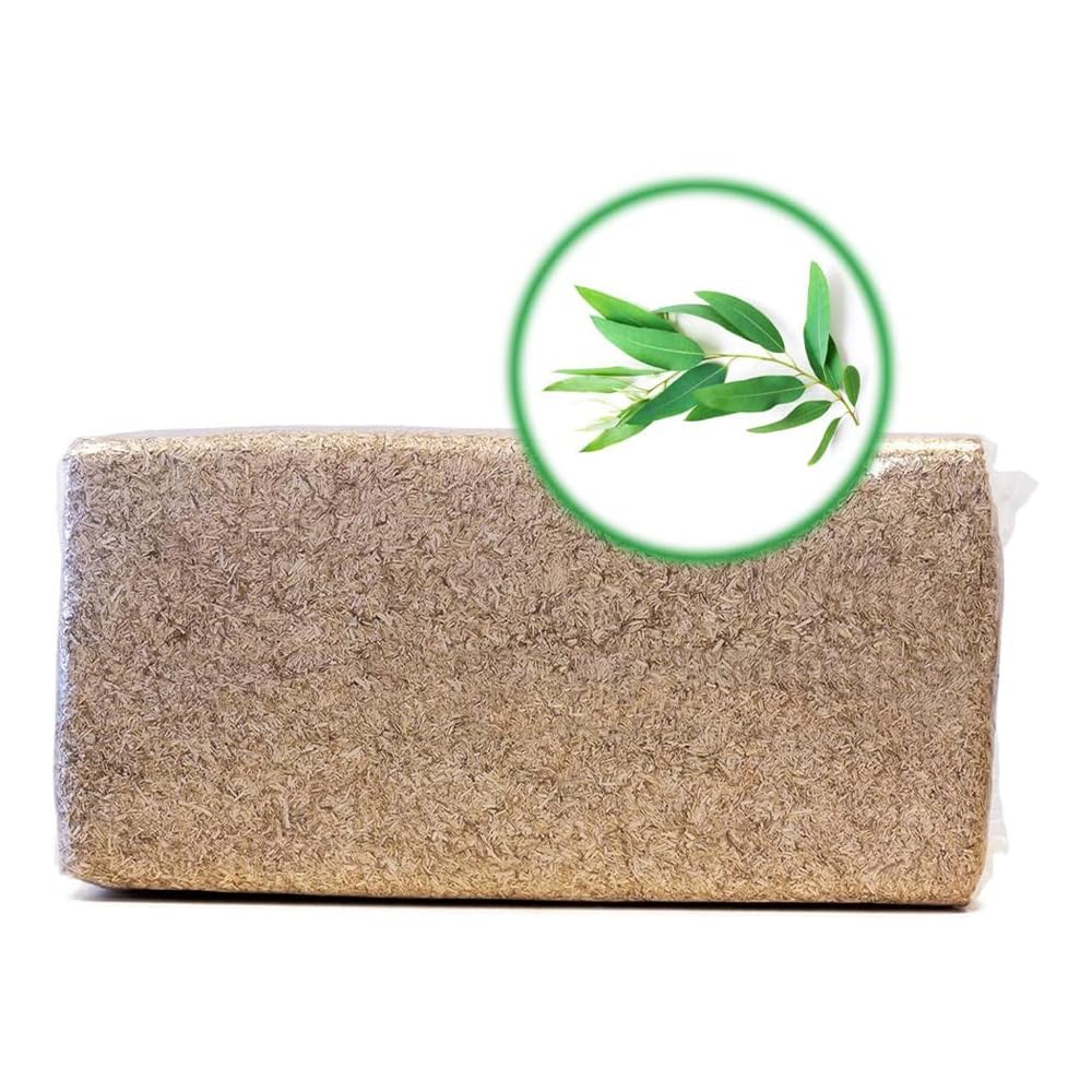 Terra Exotica Hanfeinstreu 14 kg (150L) Einstreu für Pferde, Hühner und Nager (mit Eukalyptus)