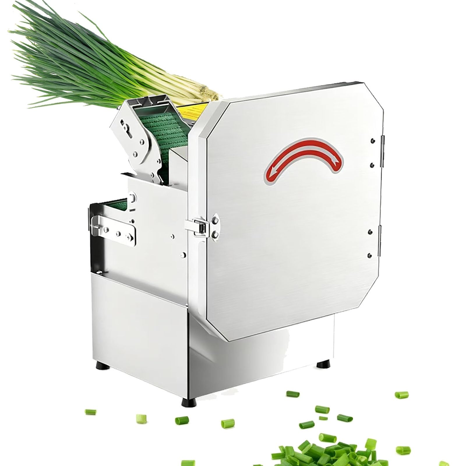 GTHTUHFD 200W Electric Vegetable Chopper & Slicer - Adjustable 1.5-35Mm Thickness, 150Kg/H Food Processor For Chives, Scallions, Beans, Chili & More