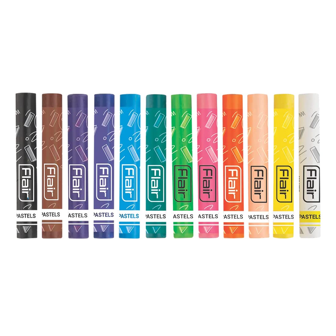 FLAIR Creative Series Colouring Oil Pastels Box Pack | Triangular Shaped Colour Pastels | Bright & Strong Colouring Kit | Non-Toxic Colouring Kit Safe for Children | Pack of 2 - Image 3 thumbnail