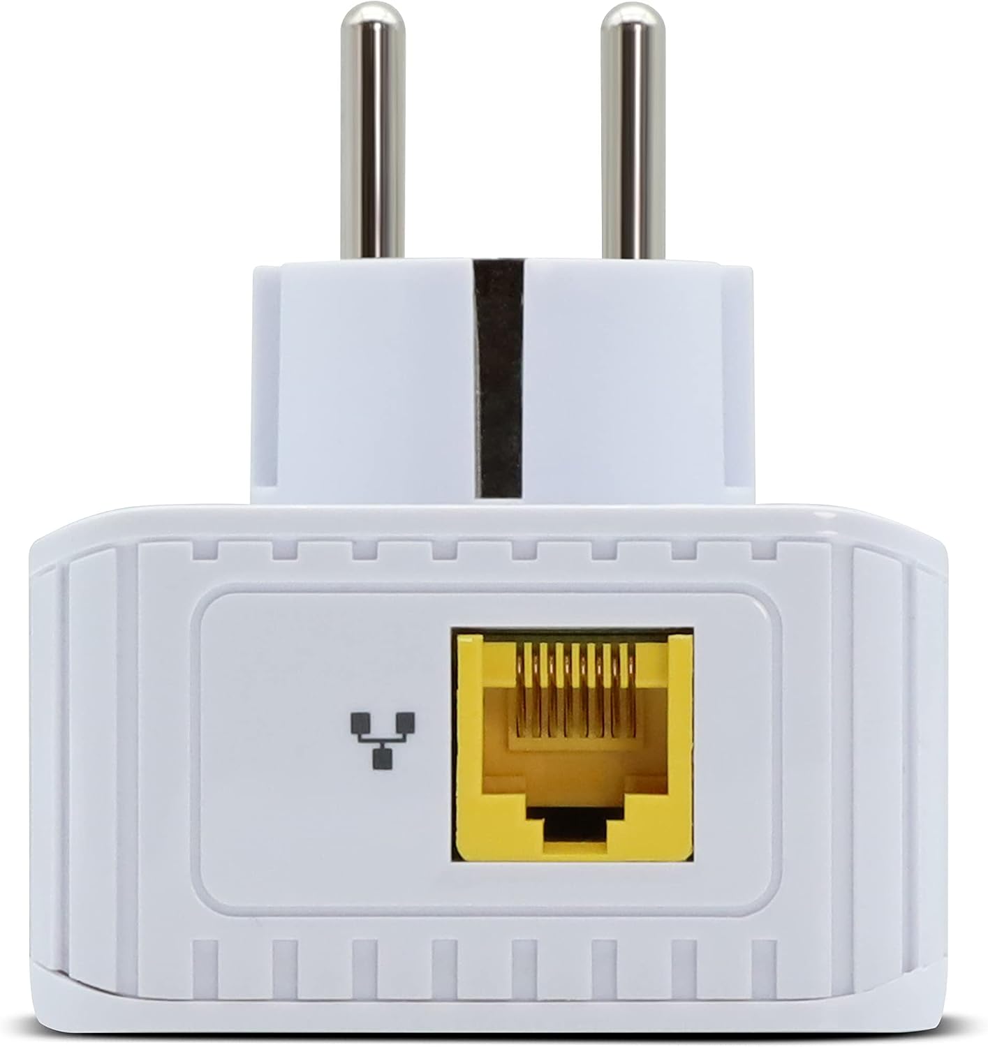 Metronic Netsocket 600 Powerline Adapter bottom view with Ethernet port