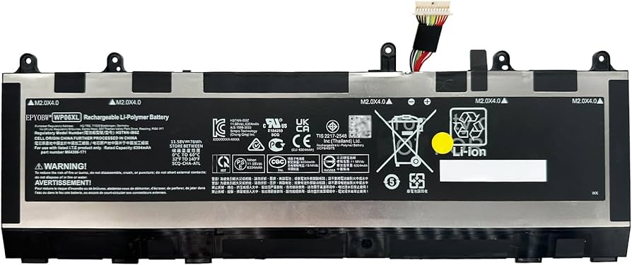 Amazon.com: EPYOBW WP06XL Laptop Battery 76Wh Compatible with HP
