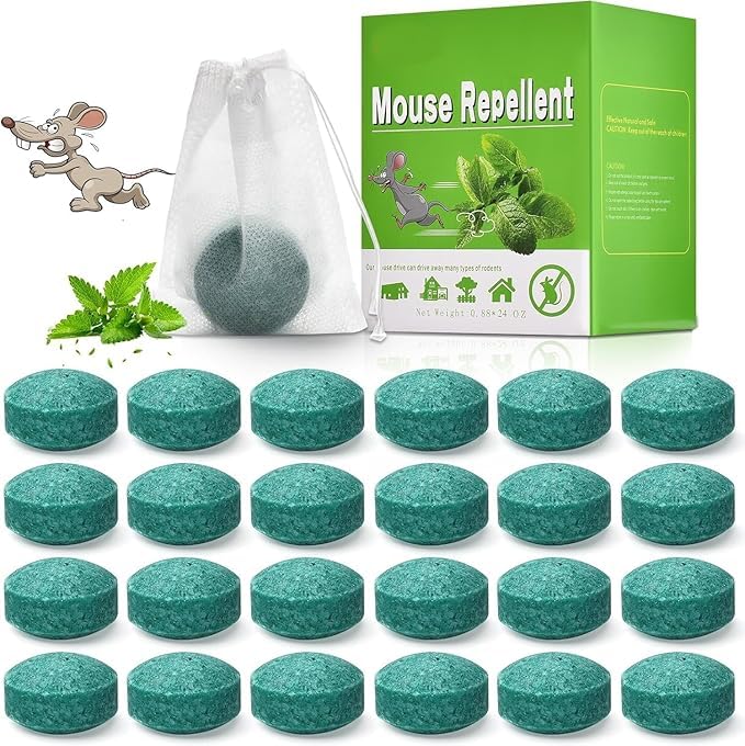 Rat Repellent for Car & Home | Pack of 10 Tablets | Peppermint Oil Rodent & Mouse Repellent | Protects Car/Bike/Truck Engine Wires | No-Kill Rodent Controller | Indoor/Outdoor-image-9